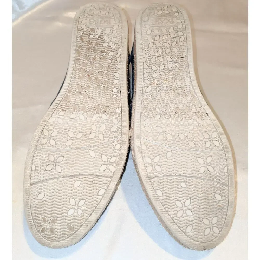 Skechers Bobs Highlights 2.0 Fairy Duster Espadrilles Low Wedge Shoes Sz 9 Navy